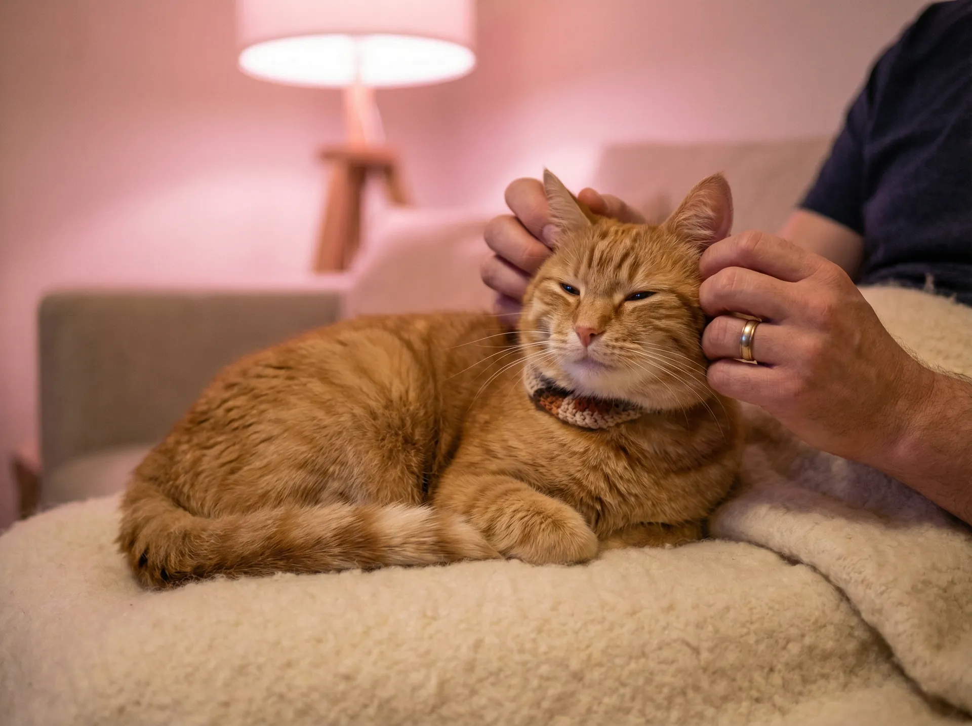 猫咪被温柔抚摸的幸福时刻 - 苏畅